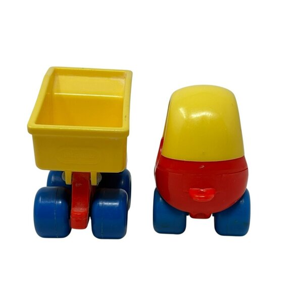 LITTLE TIKES Lot 4 Chunky Vehicles Toddle Tots Figures Tanker Dump Truck Car - Picture 10 of 13